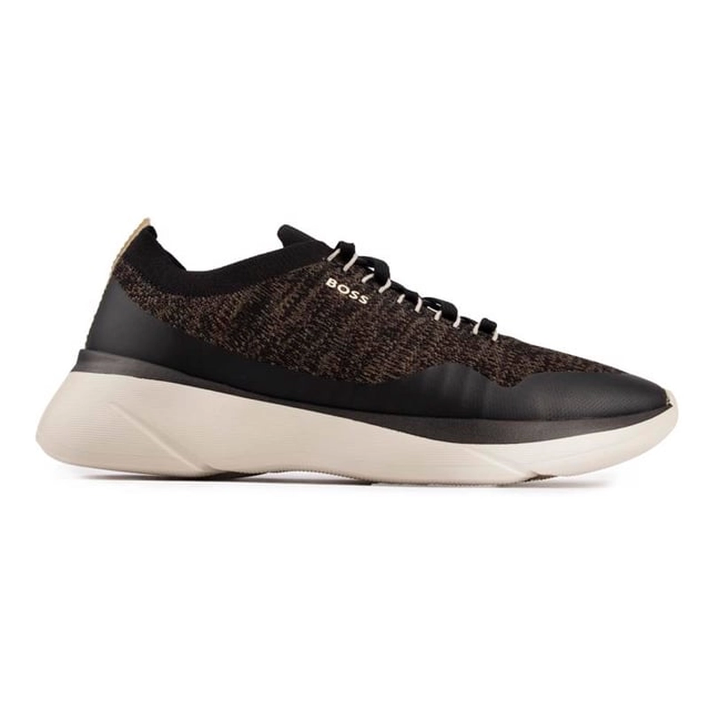Hugo Boss Mens Dean Run Trainers - Grey Nylon - Size UK 9